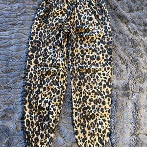 Leopard joggers